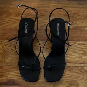 Jeffrey Campbell Elegant Black Strappy Heels